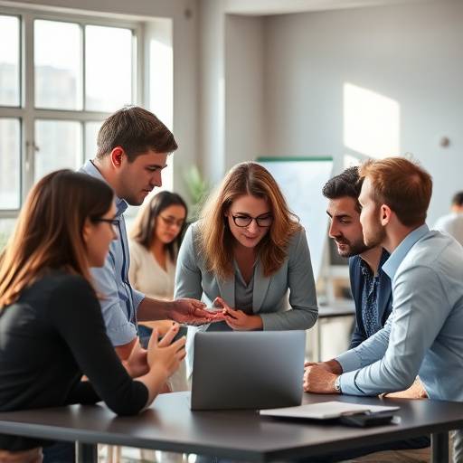 LocationScout Team working collaboratively in an office setting